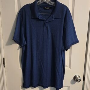 Classic Blue Polo Shirt with Short Sleeves